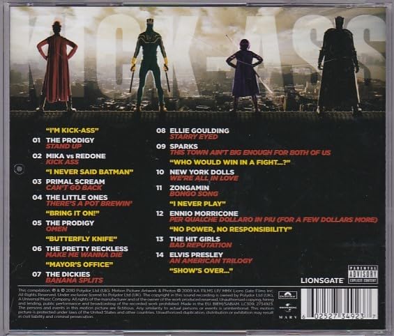 Amazon.co.jp: ☆CD Kick-Ass Music from the Motion Picture