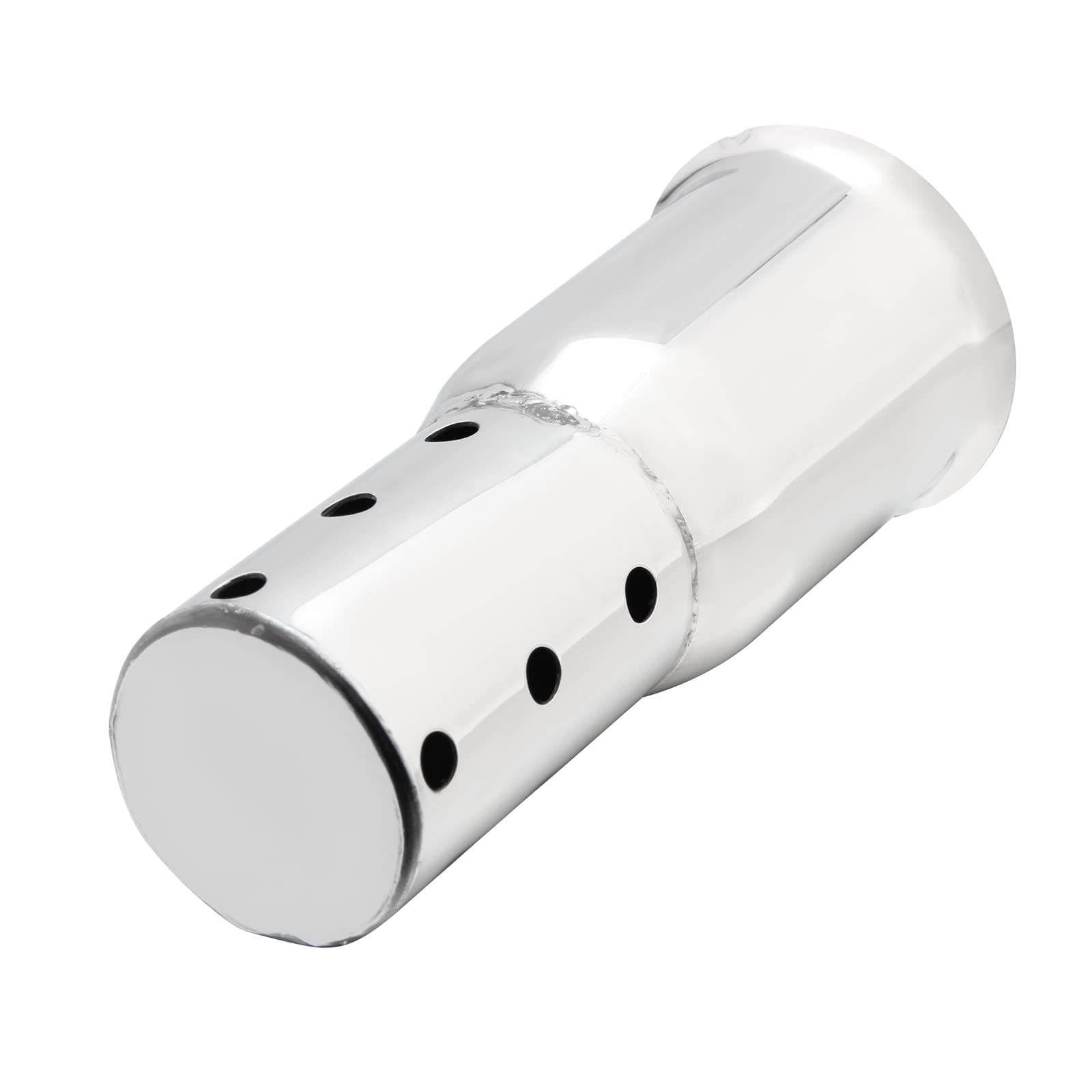 51mm Universal Motorcycle Exhaust Pipe Muffler Silencer DB Killer Noise Eliminator Stainless Steel(Silve)