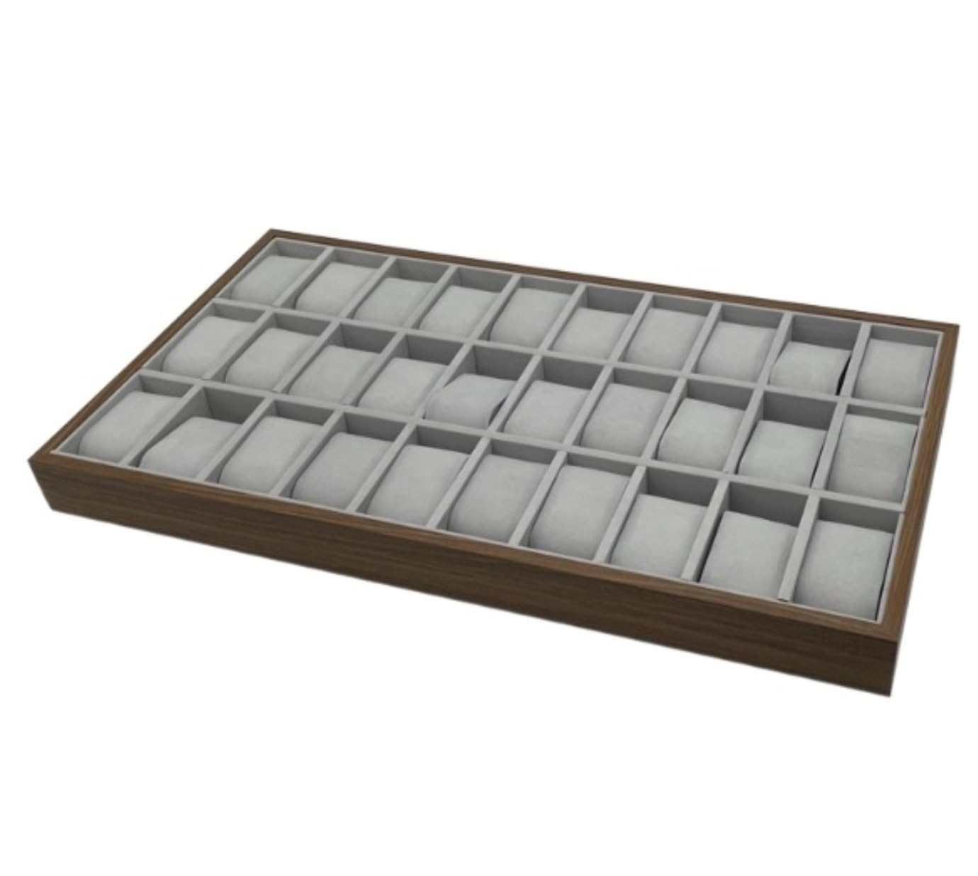 Caja Relojes Organizador De Relojes De Madera Apilable Con 30 Ranuras Para Pulseras Y Brazaletes Relojero Organizador Hombre