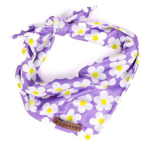 Image of Wilderdog Dog Bandana with Lightweight Quick Drying Poly-Blend Mesh Material in Daisy