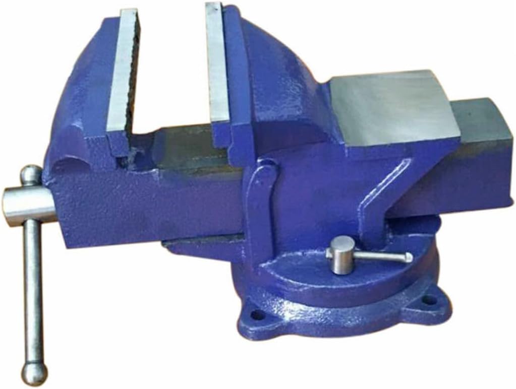 VILLCASE Heavy-duty 6-inch Steel Bench Vise Clamp, 12kg Workbench Vise for Woodworking, DIY Craft, Carving, and Milling Tasks
