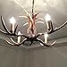 EFFORTINC Antlers Vintage Style Resin 4 Light Chandeliers, American Rural Countryside Antler Chandeliers,Living Room,Bar,Cafe, Dining Room Deer Horn Chandeliers