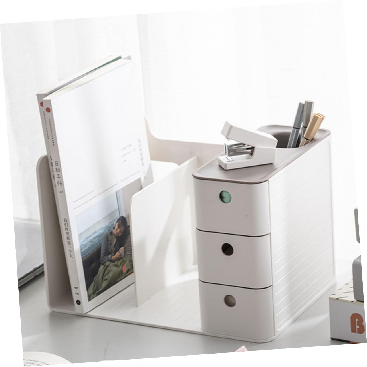 Scatola Portaoggetti da Scrivania Multifunzione, Organizer Desktop | Festa Scuola Decor, Scomparti Multipli, Plastico, Uso Home e Hotel, Moderno, Pratico per Ordine Quotidiano