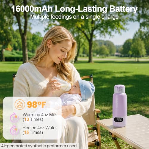 17oz Portable Bottle Warmer for Travel, 1.5-Min Fast Heating by BUBUYIER - Used condition - Image 3
