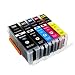 5 Pack PGI-250 & CLI251 compatible ink cartridge replacement For Cannon PIXMA MG5420, PIXMA MG5450, PIXMA MG6320, PIXMA MG6350, PIXMA MX722, PIXMA MX922, PIXMA iP7220, PIXMA iP7250 Printers (LB/SB/C/M/Y) @INKTONER