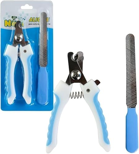 Alicate para Corte de Unhas de Pets - Cabo Azul.