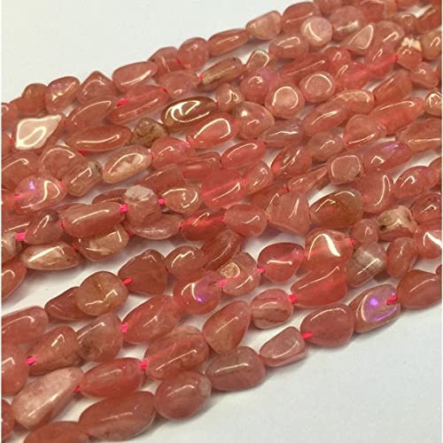 Rhodochrosite d'Argentine en perles 5x6mm pour création de bijoux DIY et colliers