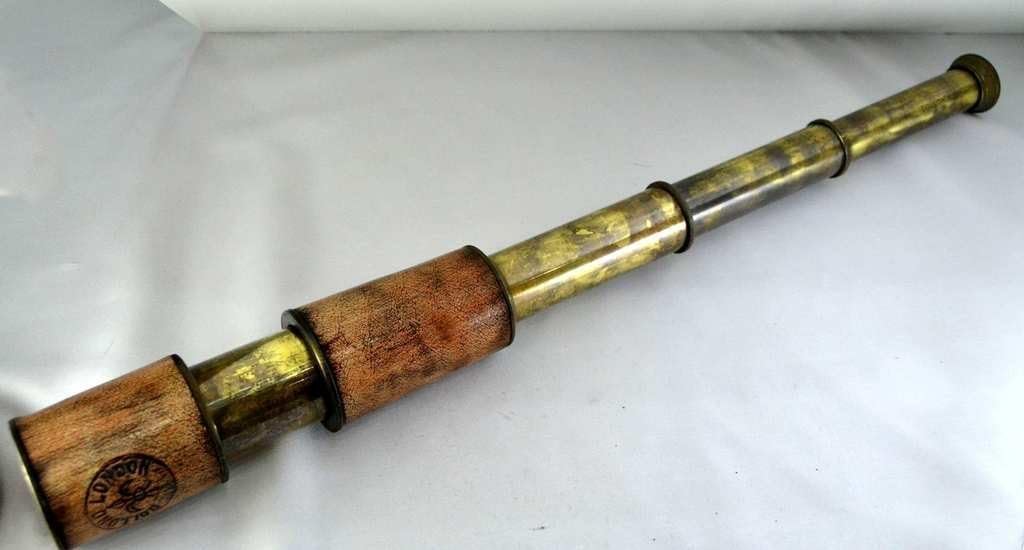 Brass Nautical Telescope Brass Hand Held Pocket Spyglass in Gift Box
