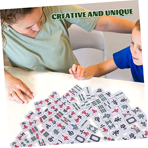 Set Mini Mahjong portátil con bolsa para viaje miniatura 3