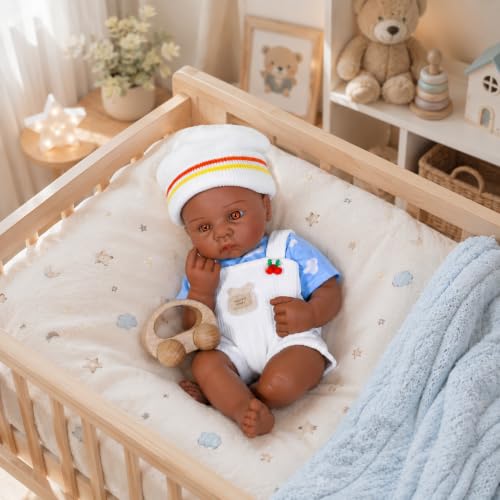 Muñeca bebé de silicona 15 pulgadas peso 4.85 lb para niños 3+ miniatura 1
