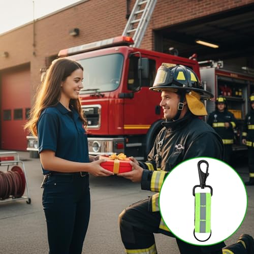 Image of Tarini 3Pcs Reflective Keychain, High Visibility Glow in the Dark Tag for Backpack & Dog Collar