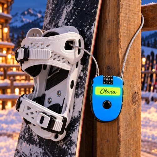 Rovzup Snowboard Retractable Cable Lock