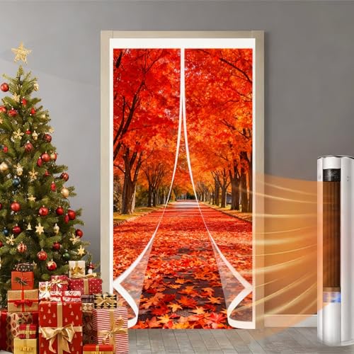 Rideau thermique isolant 132x188 cm contre le froid et bruit pour porte - 2