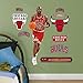 NBA Chicago Bulls Michael Jordan Fathead Junior Wall Decals, 1'3" x 3'2"