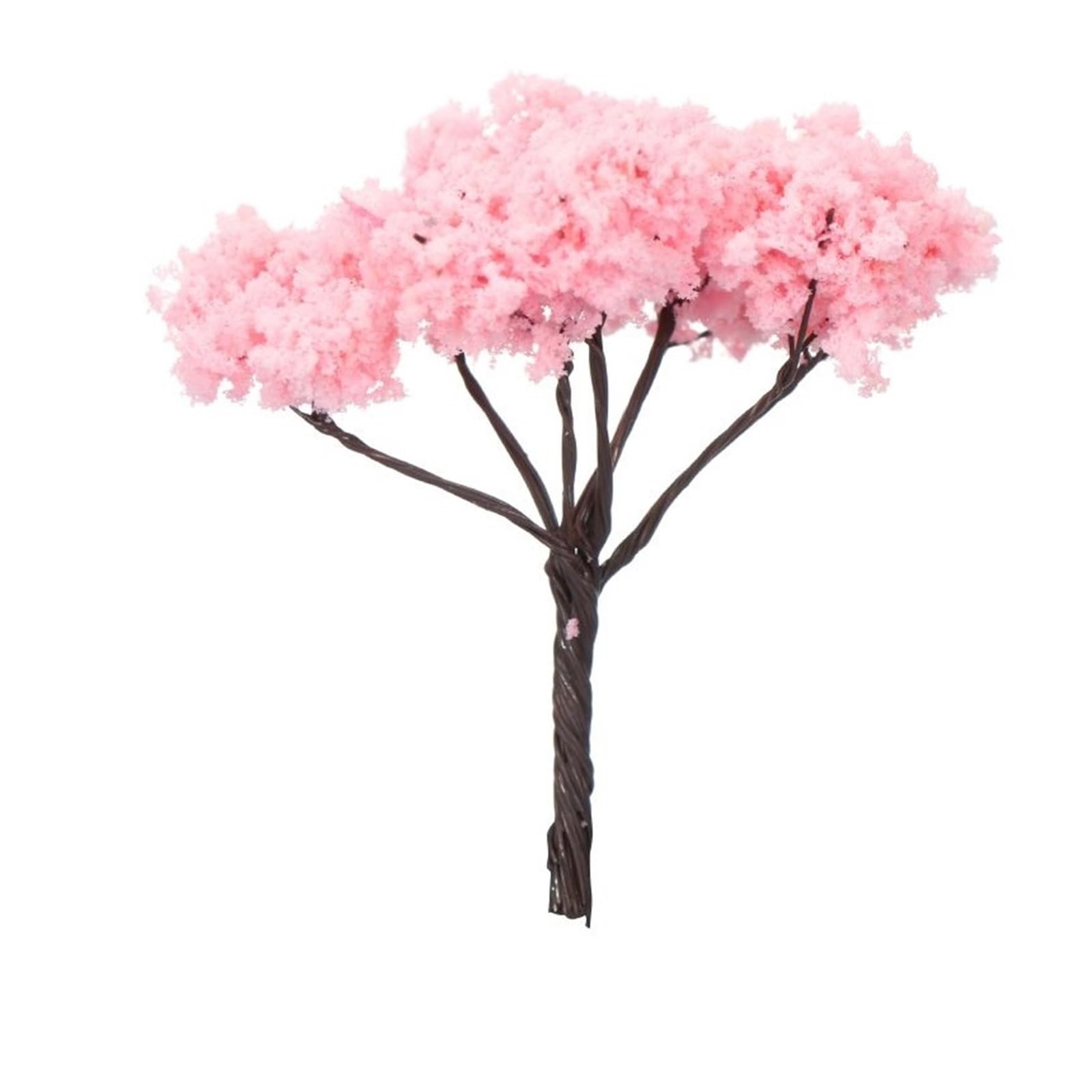 DUNSBY Model Trees 20Pcs 4CM Artificial Scenery Trees Miniature Flower Railroad Plastic Model Building Landscape Accessories(Color-06)
