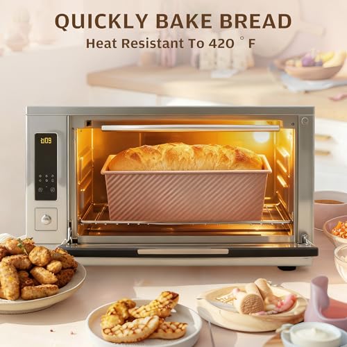 Image of KITESSENSU Pullman Loaf Pan with Lid, 2 lb Dough Capacity, Gold | Nonstick Carbon Steel Japanese Milk Bread Loaf Pan, Square Toast Mold for Sandwich Bread, Sourdough Loaves & Homemade Bread