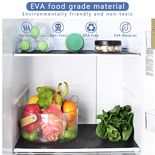 HooTown Shelf Liner Kitchen Cabinet Drawer Mats 17.5 Inch Wide x 393.7 Inch Long, Non Skid EVA Plastic Washable Oil Proof Pad for RV Drawer, Dish Plate Slippery Protection, Black by HooTown - Image 4