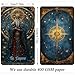 Celestial Tarot Deck, 78 Cards, Major & Minor Arcana, Cosmic Tarot with Blue & Gold Fantasy Art, Mystical Arcana Design for Beginners, Professional Readers, Intuition, Divination, Spiritual Guidance