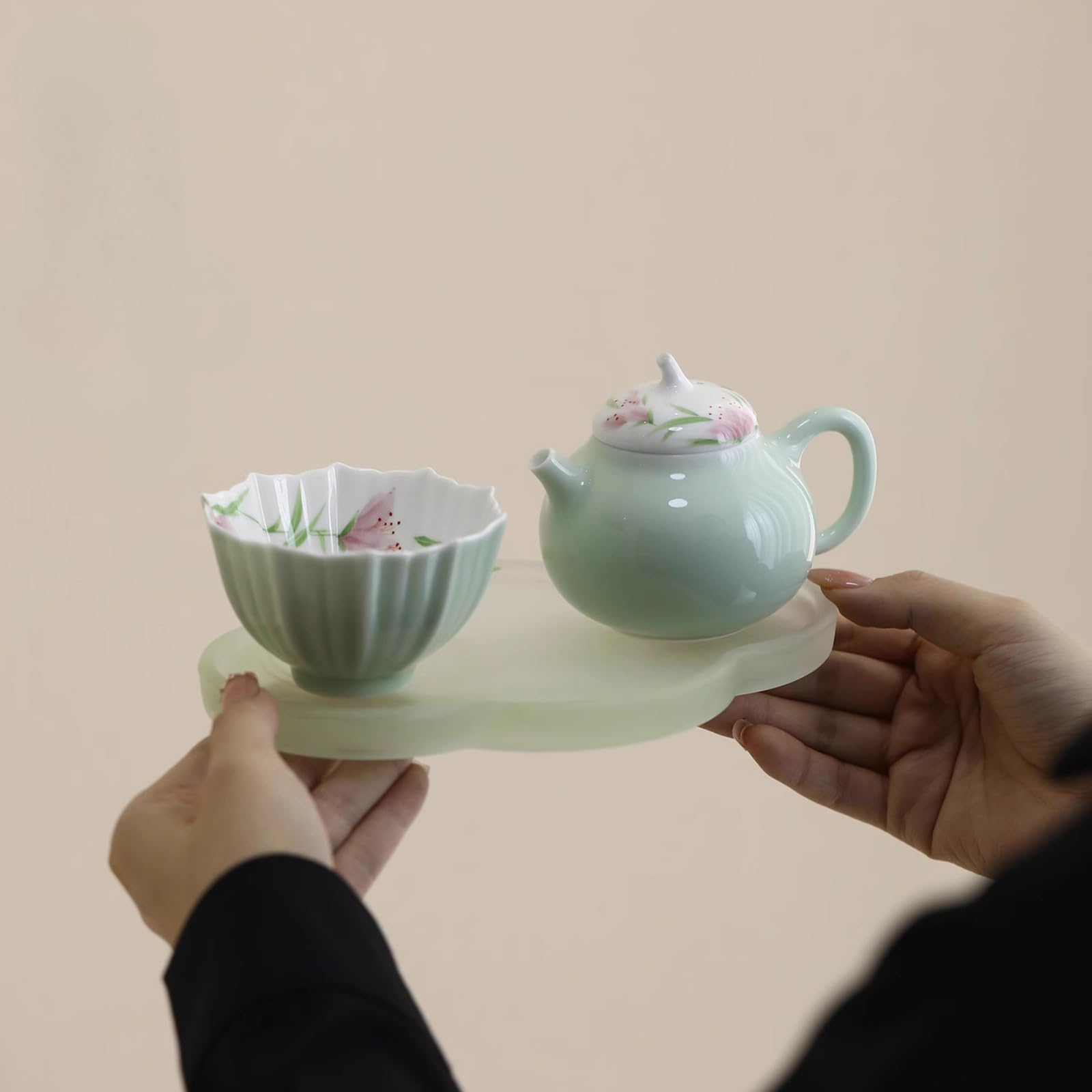 Théière chinoise en céramique set service à thé Kungfu traditionnel home