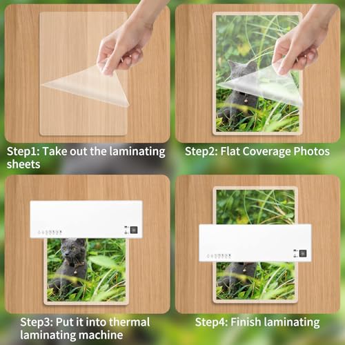 Laminating Sheets - 3Mil 50 Pack Thermal Laminating Pouches, 9"x11.5" Clear Laminate Sheets for Schedules, Menus, Certificates, Art Drawings, Round Corner - Image 7