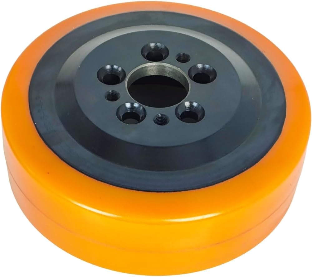 Drive Tire Wheel 50460101 Compatible with Jungheinrich EJE120 Forklift Electric Pallet Truck Roller Poly 230X75X45