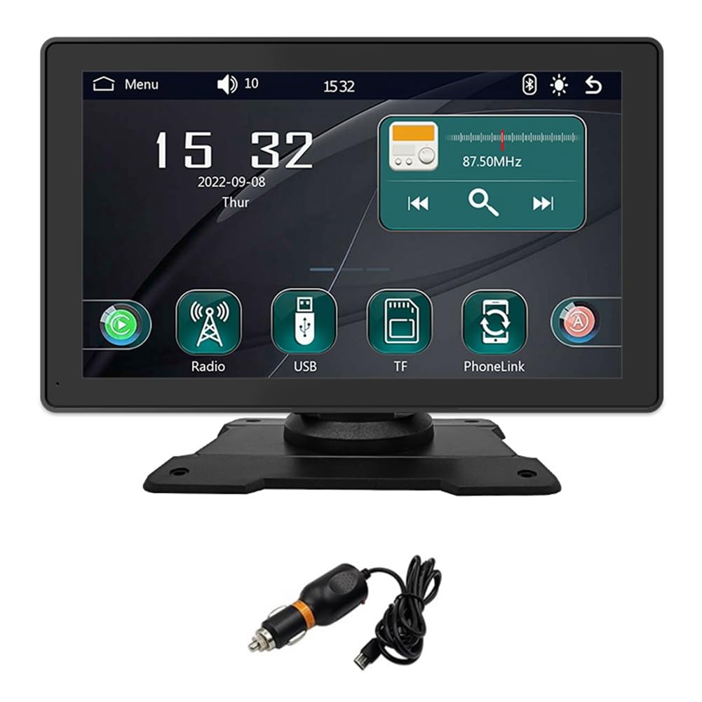 9-calowe radio samochodowe multimedialny odtwarzacz wideo bezprzewodowy CarPlay Android Auto ekran dotykowy przenośne samochodowe stereo do wszystkich pojazdów