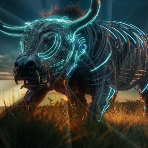Housse de couette avec fermeture éclair Warthog anti-glisse lit super king size