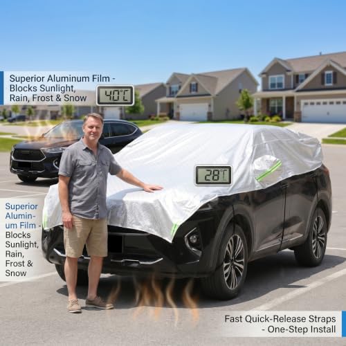 Cubierta para medio automóvil Oxford para SUV con aluminio 6