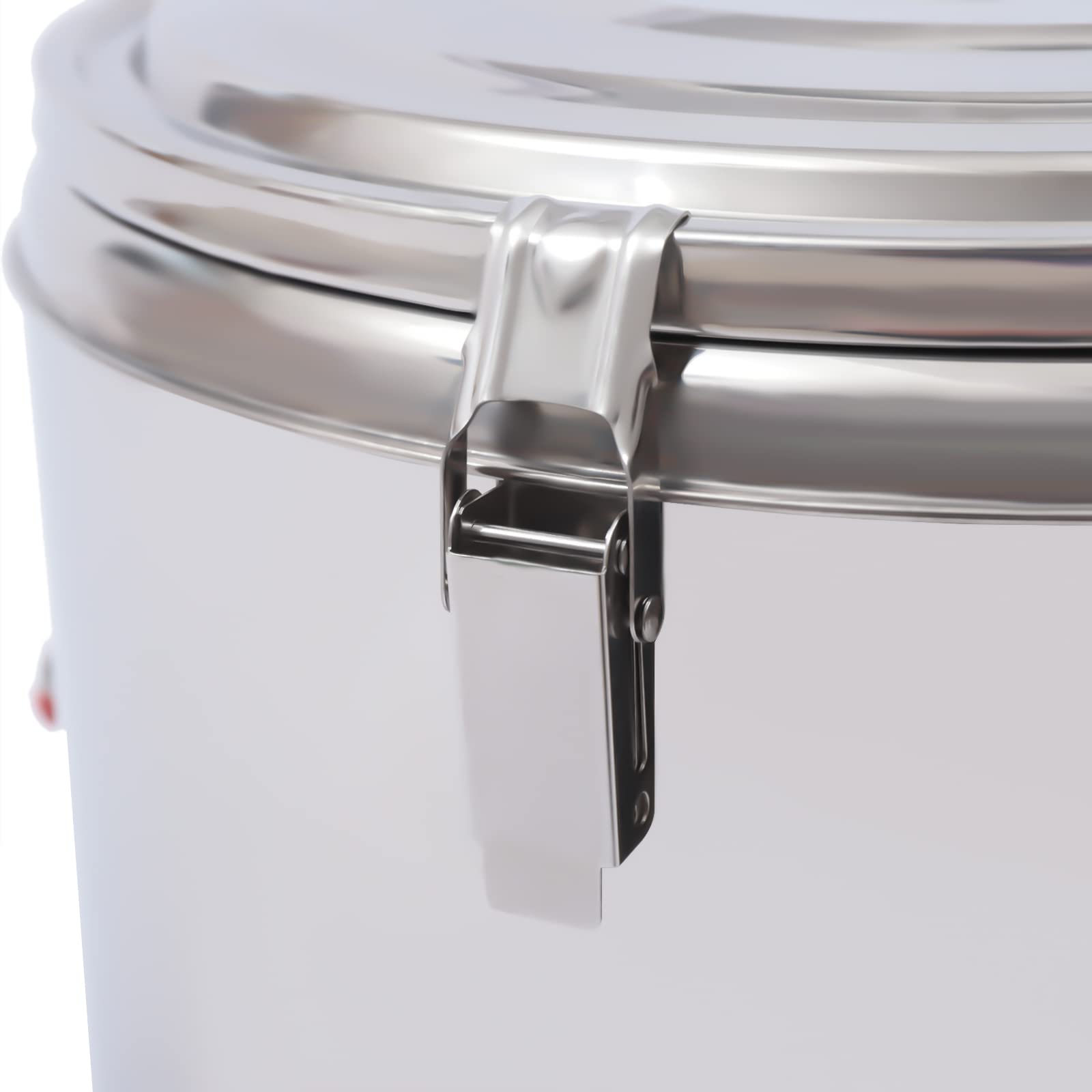 Contenitore termico in acciaio inox, 40 l, con coperchio per alimenti, Thermobox Gastro, contenitore per alimenti Thermoport