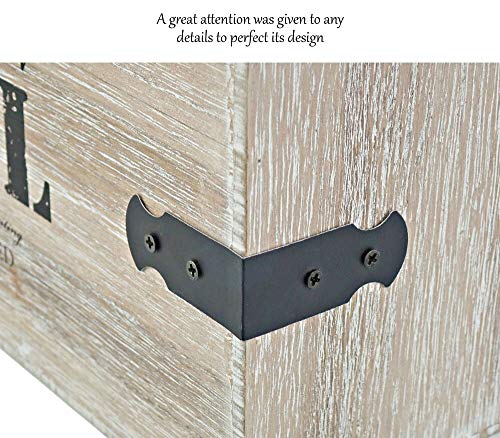 25DOL - Mail Organizer Desktop Mail Holder - Wooden Desk Organizer, File Holder and Mail Sorter - 5.5 x 9.8 Inch Letter Sorter - Rustic Desk Organizers and Accessories, File Folder and Mail Tray - Thumbnail 5