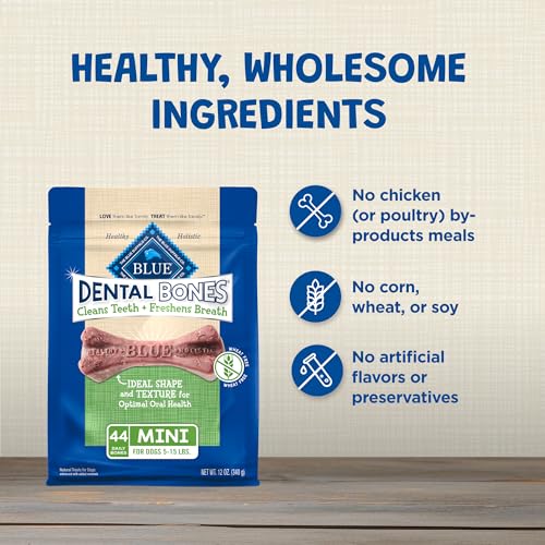 Blue Buffalo Mini Dental Bones, 12 oz, 44 Mini Bones - image 7
