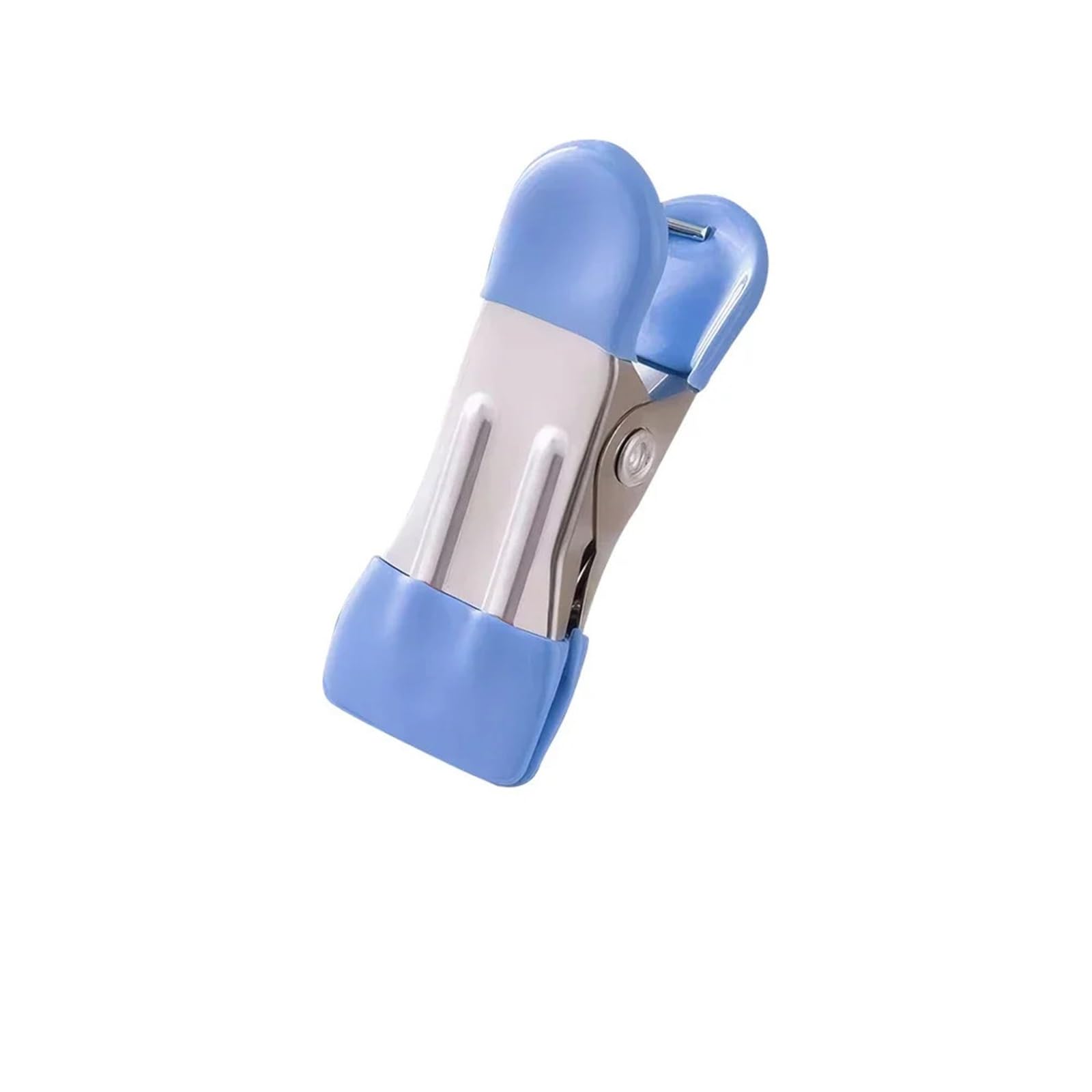 60Pcs Light Blue Clothes Pins Stainless Steel Drying Clothespins Waterproof Strong Clips For Photo Clothesline Laundry Sock Stainless Steel Clothes Peg