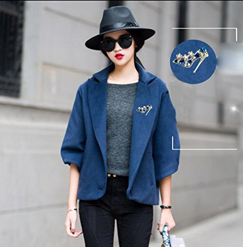 Shuiniba High Heels Shoes Shape Brooch Pin for Women Brides Created Brooch Size 4.2×3.9cm3