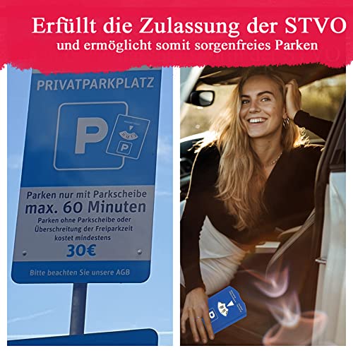 Parkscheibe M&H-24 mit Eiskratzer und Einkaufswagenchips
