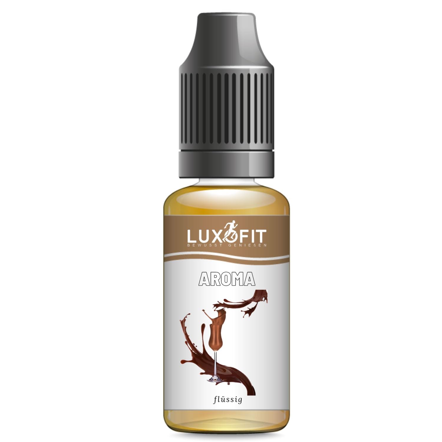 Luxofit Kakao Likör Aroma flüssig, Geschmacksverfeinerung für Lebensmittel und Getränke, Vegetarisch und Vegan, GMO-Frei, Made in Germany, Kreative Küche, Lebensmittelzusatzstoffe (1 L)