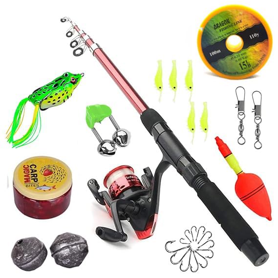 Fishing Set Pole Rod Set with Fish Attract Oil (Sure More Cath Fish) (B0BL1J4ZDL) Amazon Price History, Amazon Price Tracker