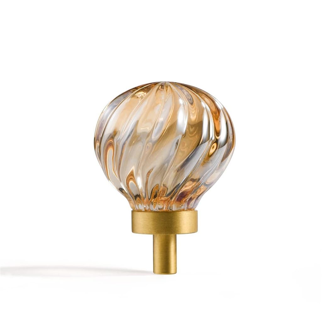 Poignée en cristal ovale pour placard chic et moderne en zinc