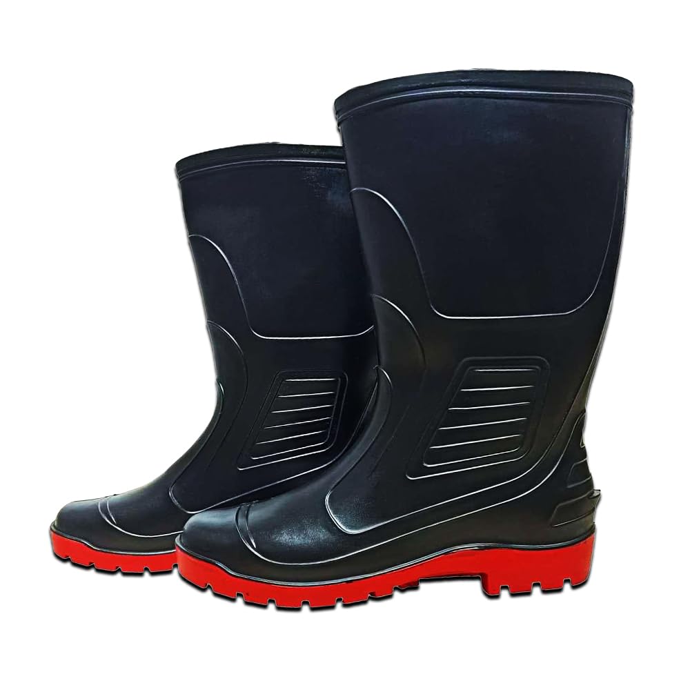 Fortune Safety PVC 13 Inch Gumboots for men - Waterproof Rain Boots for Farming, Agriculture and Industrial | Comfortable (B0C78787JT) Amazon Price History, Amazon Price Tracker