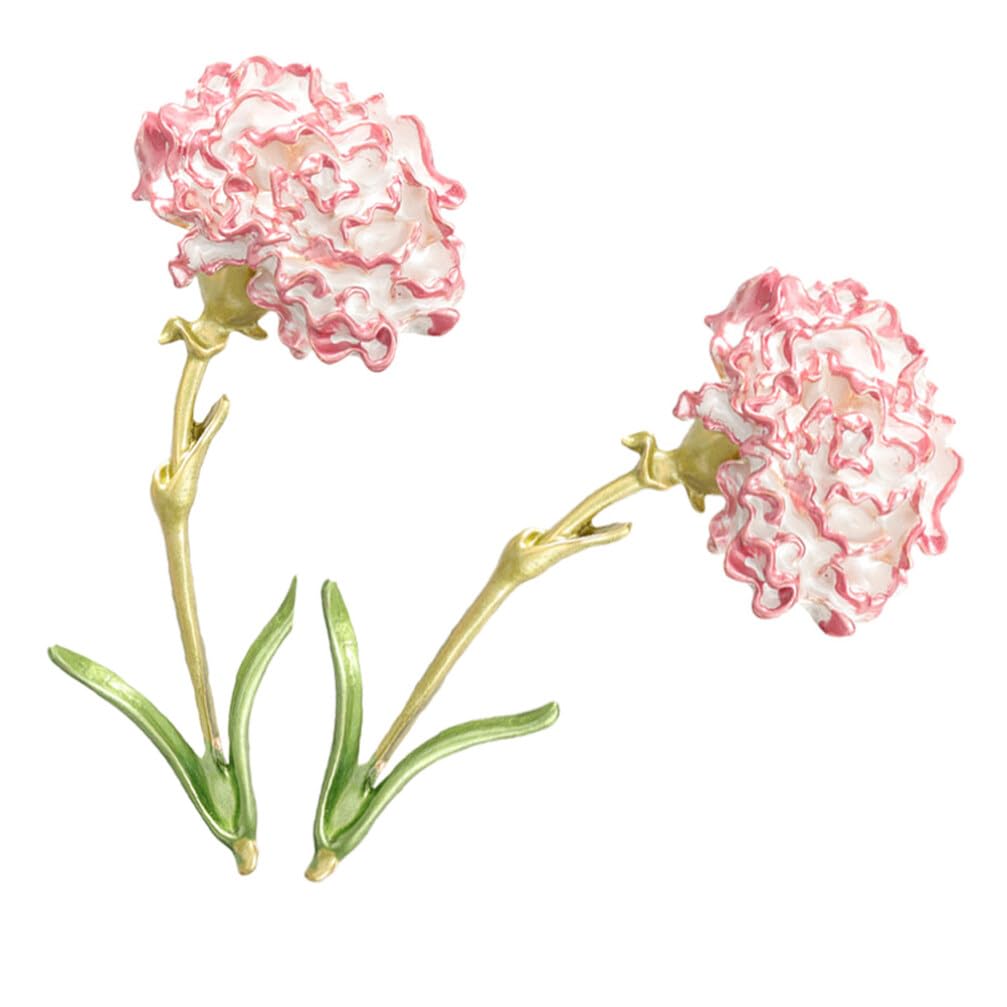 Broche de flor LIFKOME 2 uds clavel pin de solapa floral para ojal de chaqueta y mochila de tela 8