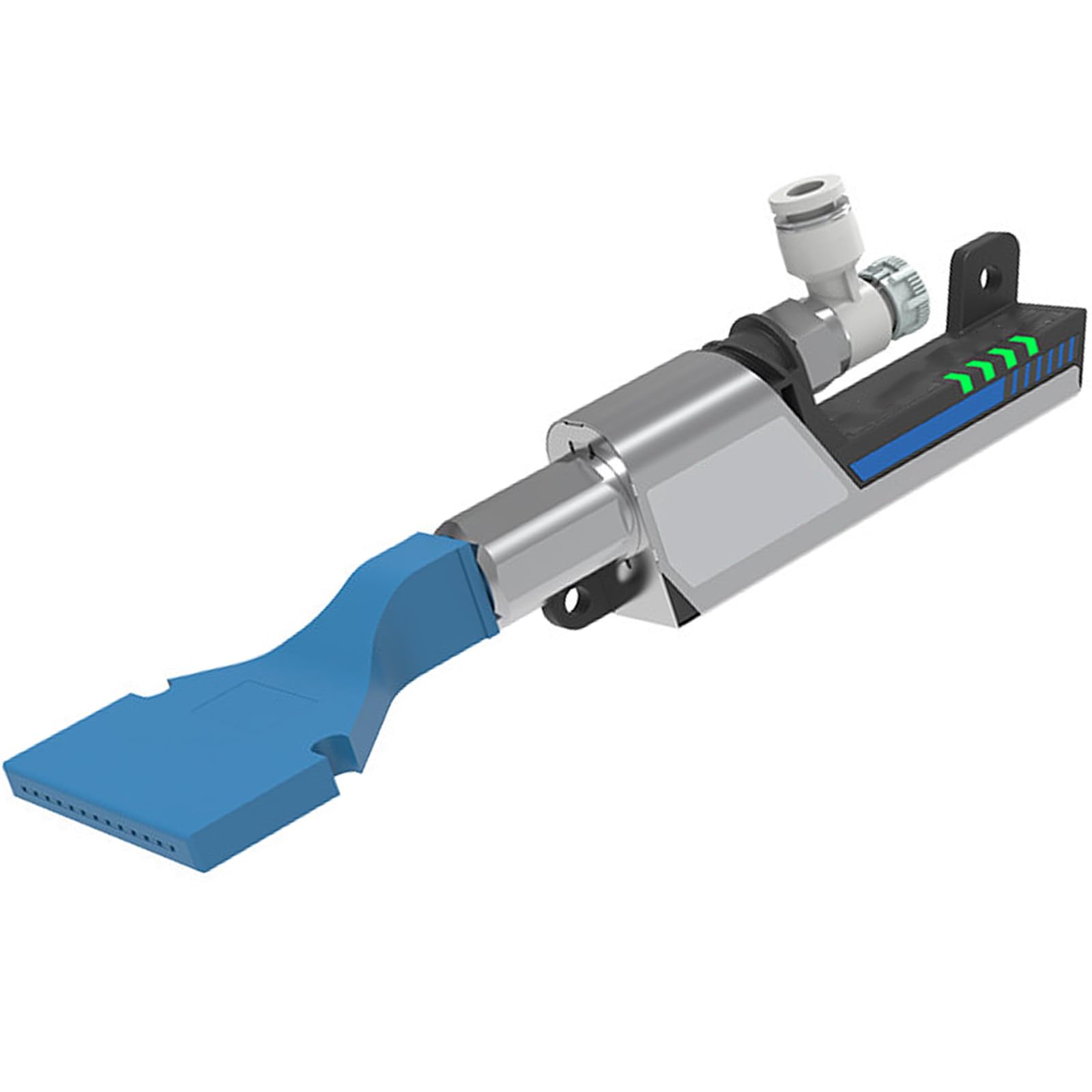 Pistola de aire antiestática ionizadora, pistola de aire solitaria de 2,0 Kv, equilibrio de iones y frecuencia ajustables, para montaje electrónico, limpieza de películas, plásticos, textiles