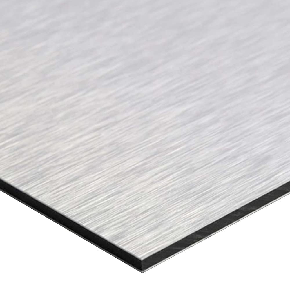Crédence Aluminium Brossé. Crédence Cuisine Aluminium Brossé 2 mm. Fond de Hotte en Alu. Plusieurs Tailles. Protection Mur Aluminium