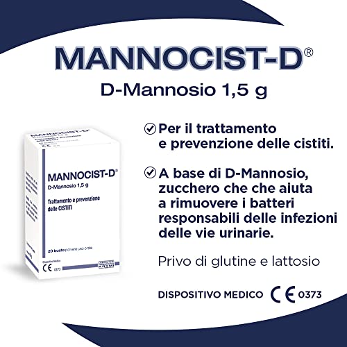 Cystites solution rapide Mannocist-D pour soulager la douleur vésicale 20 sachets - 5