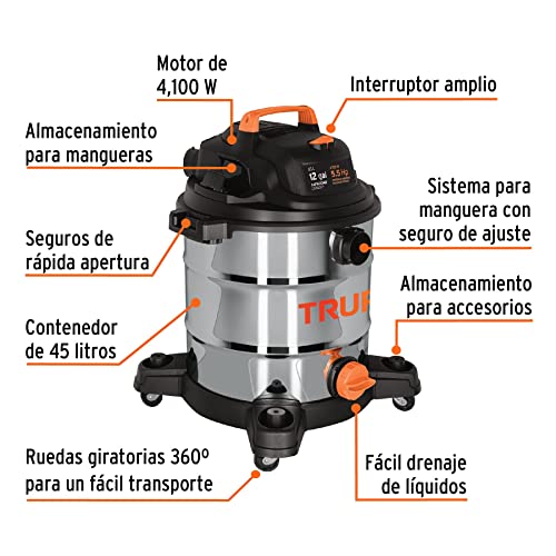 Aspiradora Truper 12 galones 5 aspiradora truper 12 galones marca TRUPER (2)