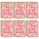 Wee Blue Coo Christmas Cards 6 Pack - Doves Mistletoe Joy To World Set Xmas Christus Welt