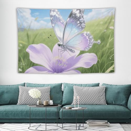 Tapisserie murale bohème fleurs pour transformer le décor de votre chambre
