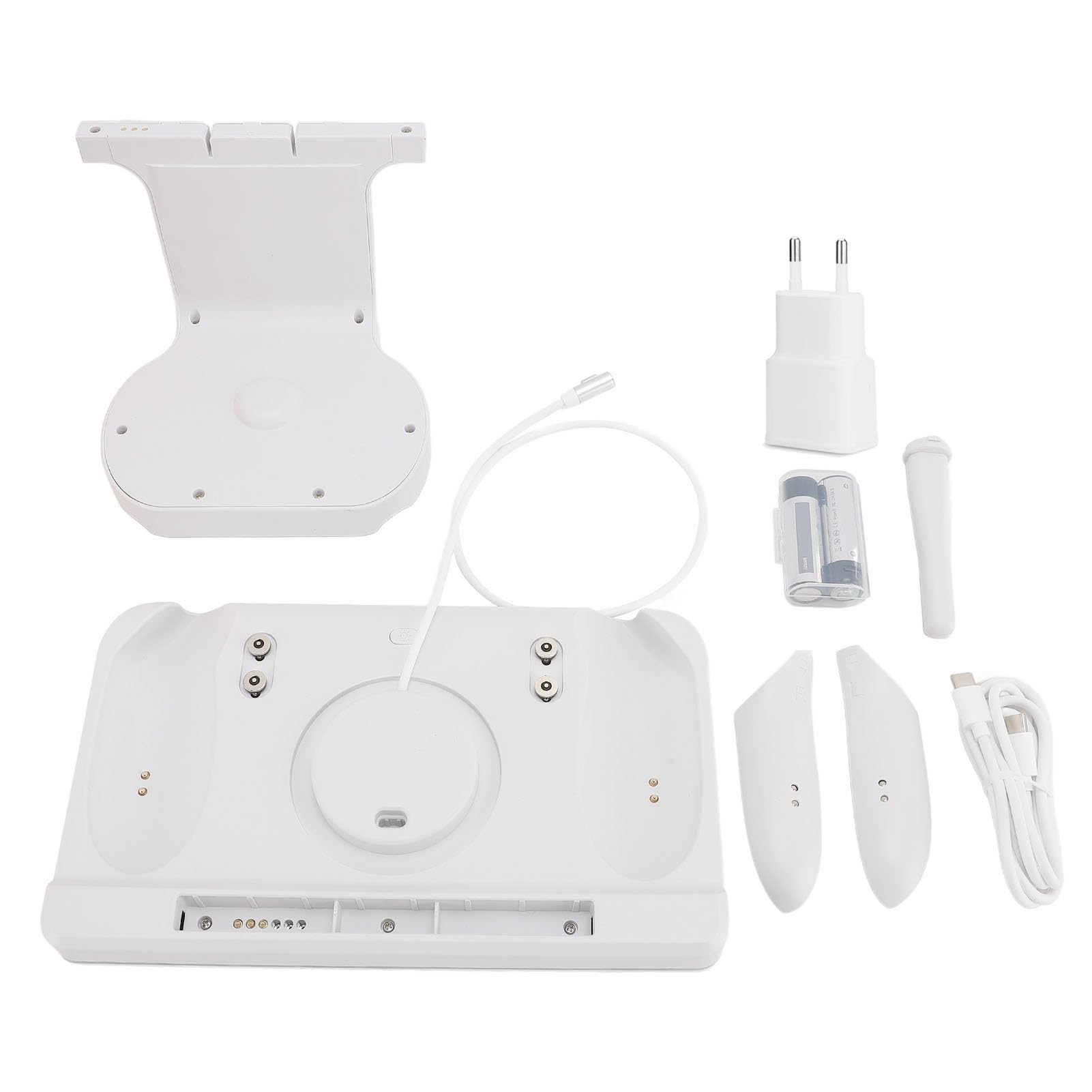 Stazione di Ricarica per Dispositivi Multipli, Cuffia Magnetica USB C VR PD 18W e Supporto di Ricarica per Controller, Dock di Ricarica con Luce RGB per 3S (Spina europea)