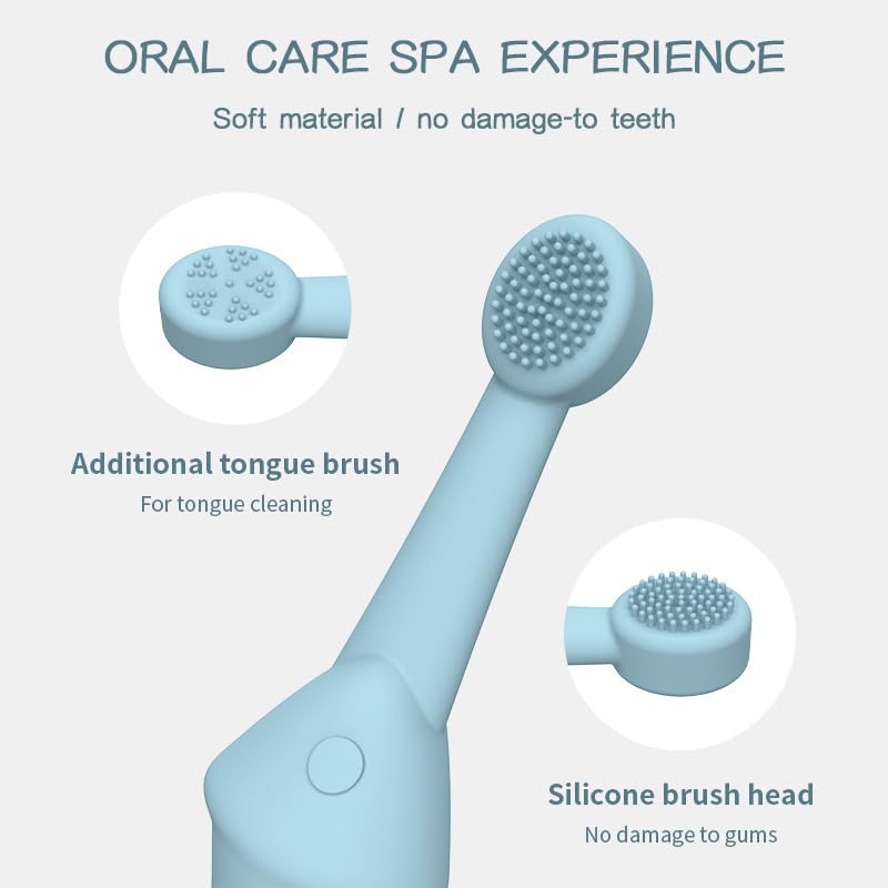 Image of 360º Dog Toothbrush Set, Cat Toothbrush, Dog Dental Cleaning, Dog Finger Toothbrush, Large and Small Pet Dog Toothbrush, Dog Toothpaste Not Included, 8-Piece Pet Nail Trimmer and Nail File Set