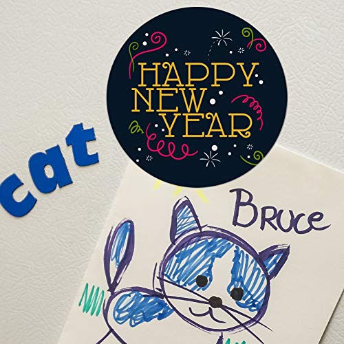 Graphics & More MAG05.Z000594_8 Happy New Year Automotive Car Refrigerator Locker Vinyl Circle Magnet thumb #3