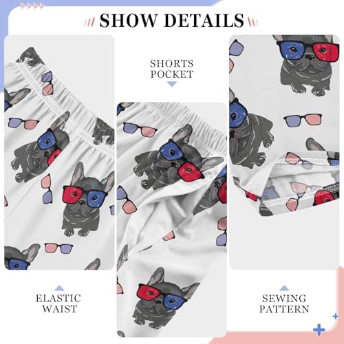 French Bulldog Pajama Pants Wide Leg Pj Bottoms Lounge Comfy Soft Casual Sleep Pants4