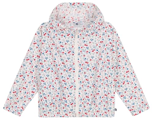 Petit Bateau A0D0X Cortavientos Anti-UV, Blanc/Multico, 6 ANS para Niñas